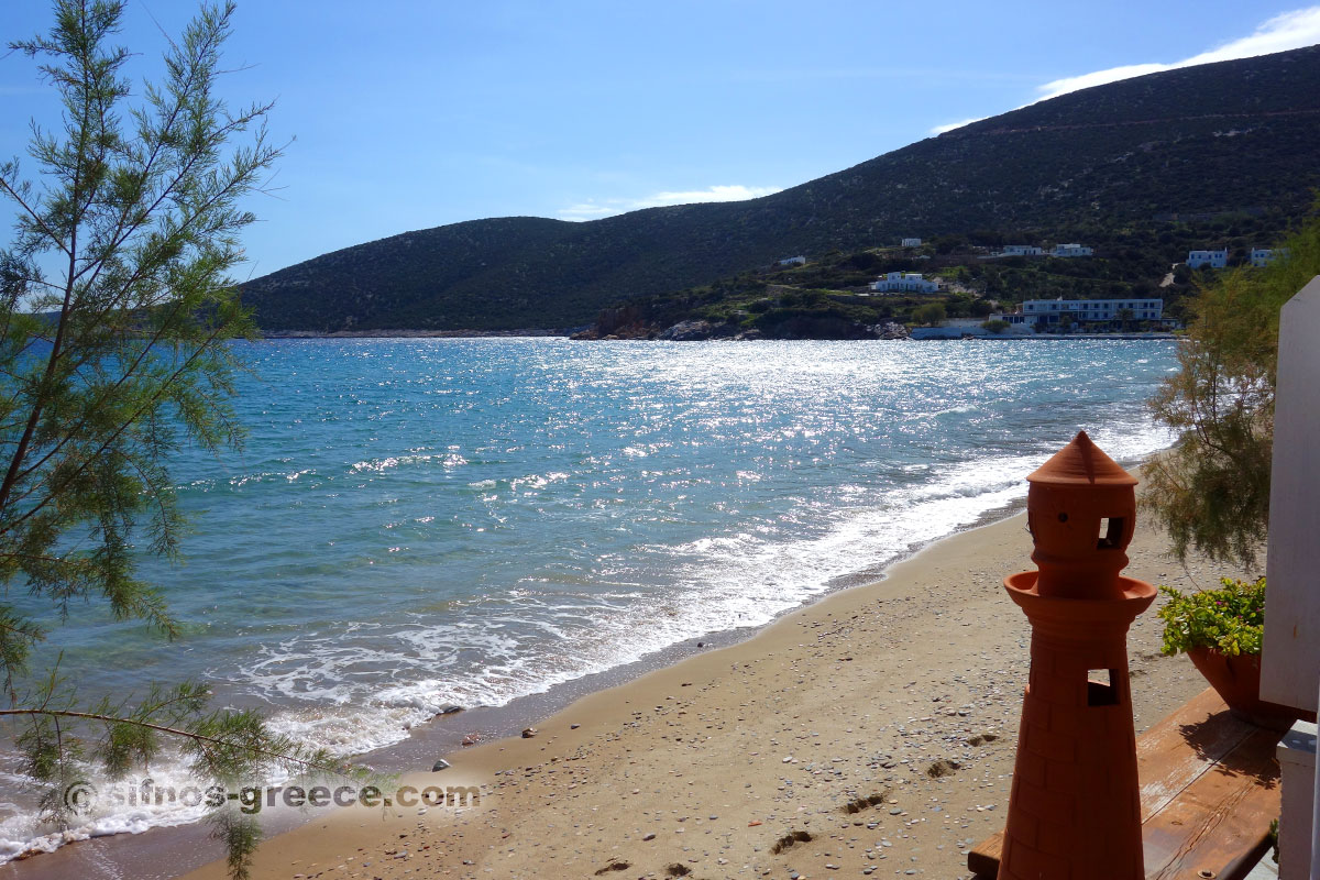 Sandstranden i Platis Gialos