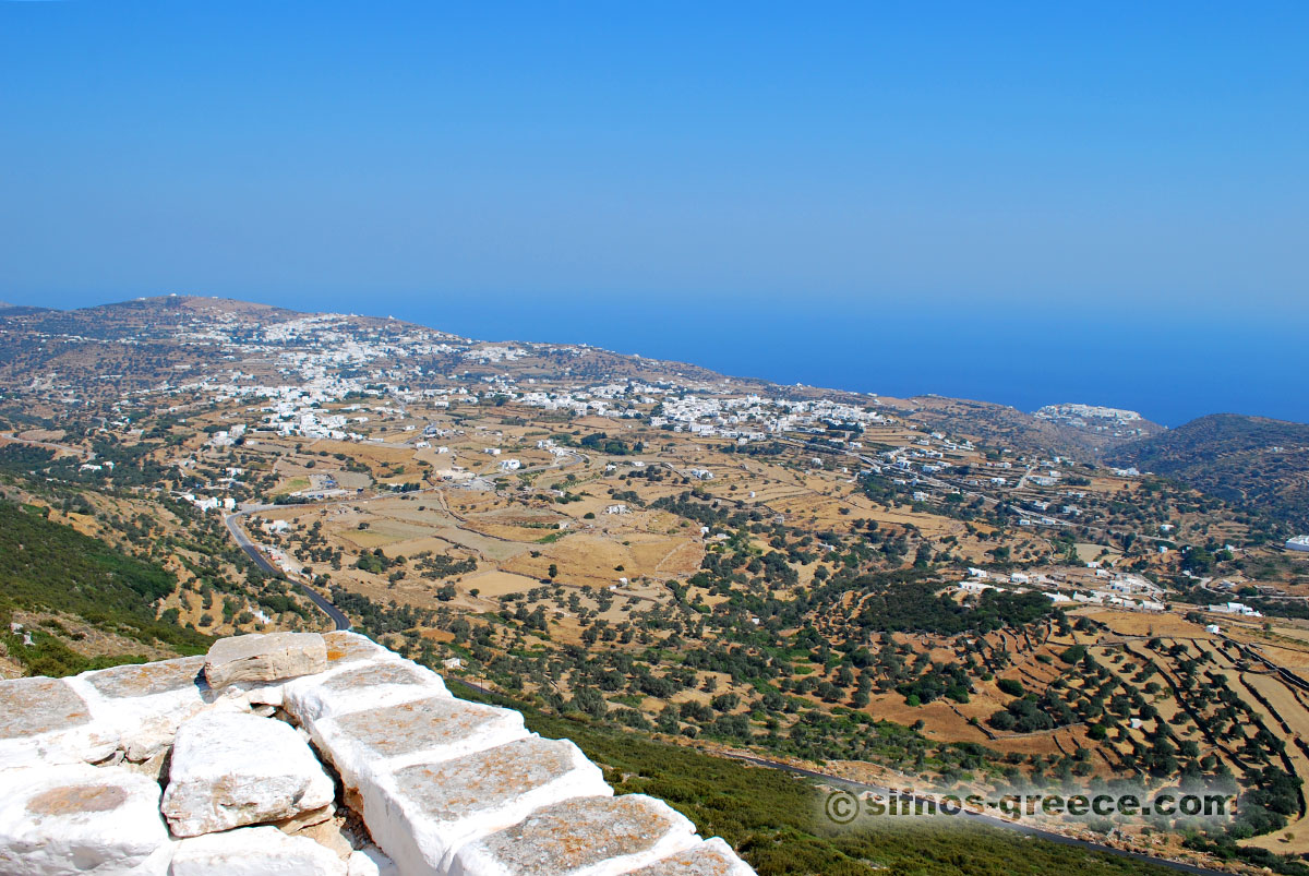 Utsikten från citadellet i Agios Andreas